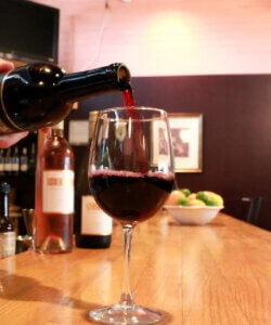 Red Wine Pour at Stanwood Grill Restaurant