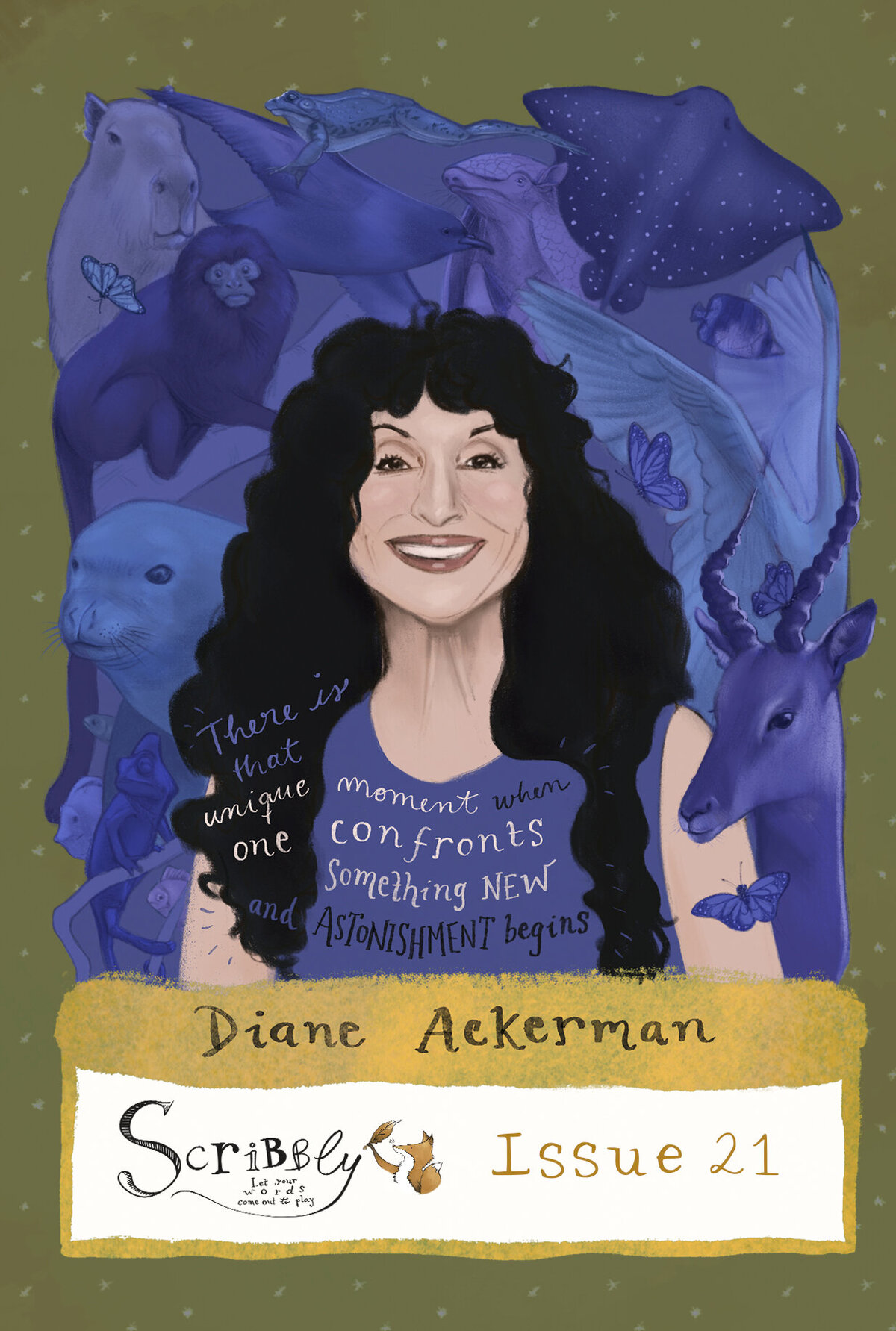 2024ScribblyIssue21. Postcard Diane