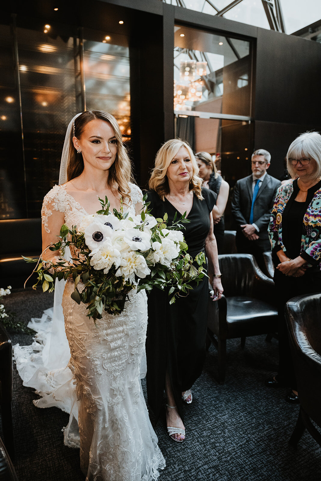 Mom Walking Bride Down Aisle