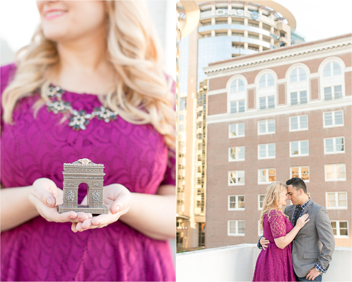 engagement session in downtown Orlando