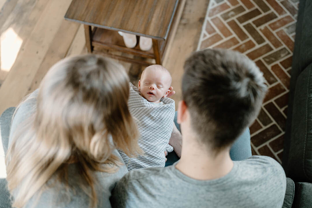 Newborn 1 month family photos Wausau WI Declerc-120