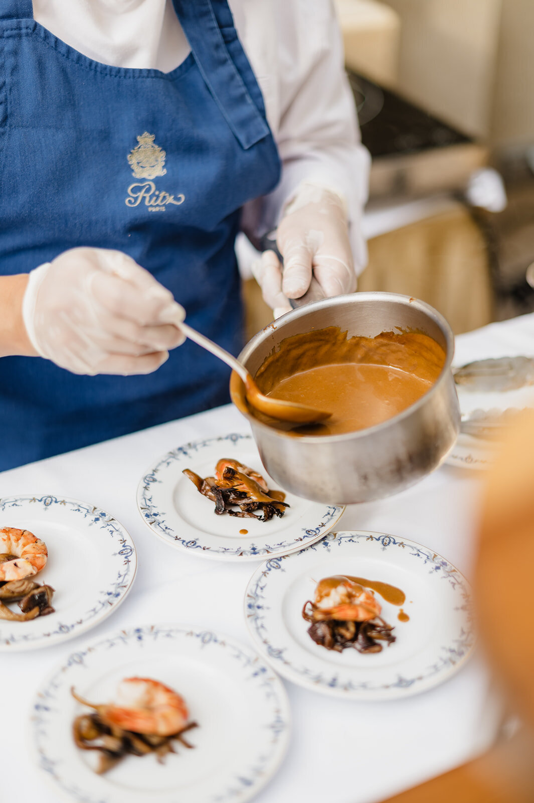 Wedding dinner menu wedding Ritz Paris