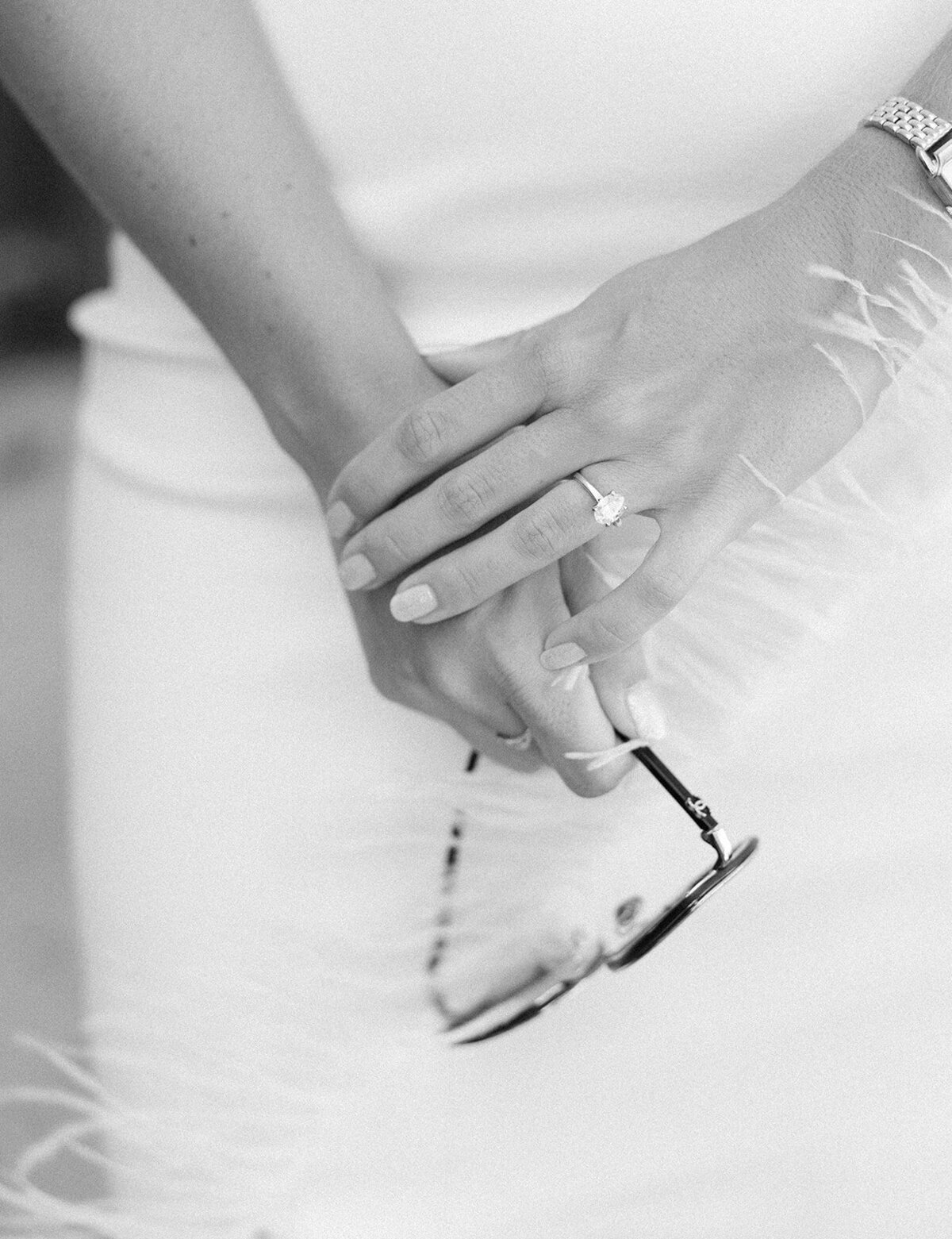 A stylish detail shot from Sara and Garret’s engagement session in Palm Beach with Claudia Amalia Photography.