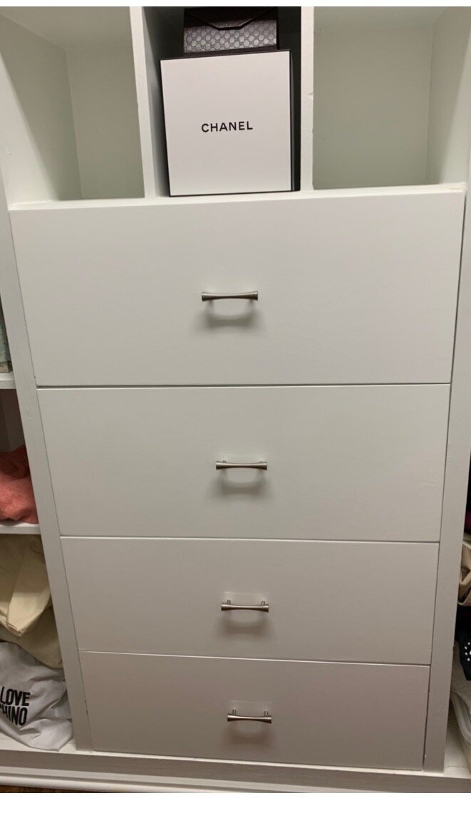 custom closet drawer installation