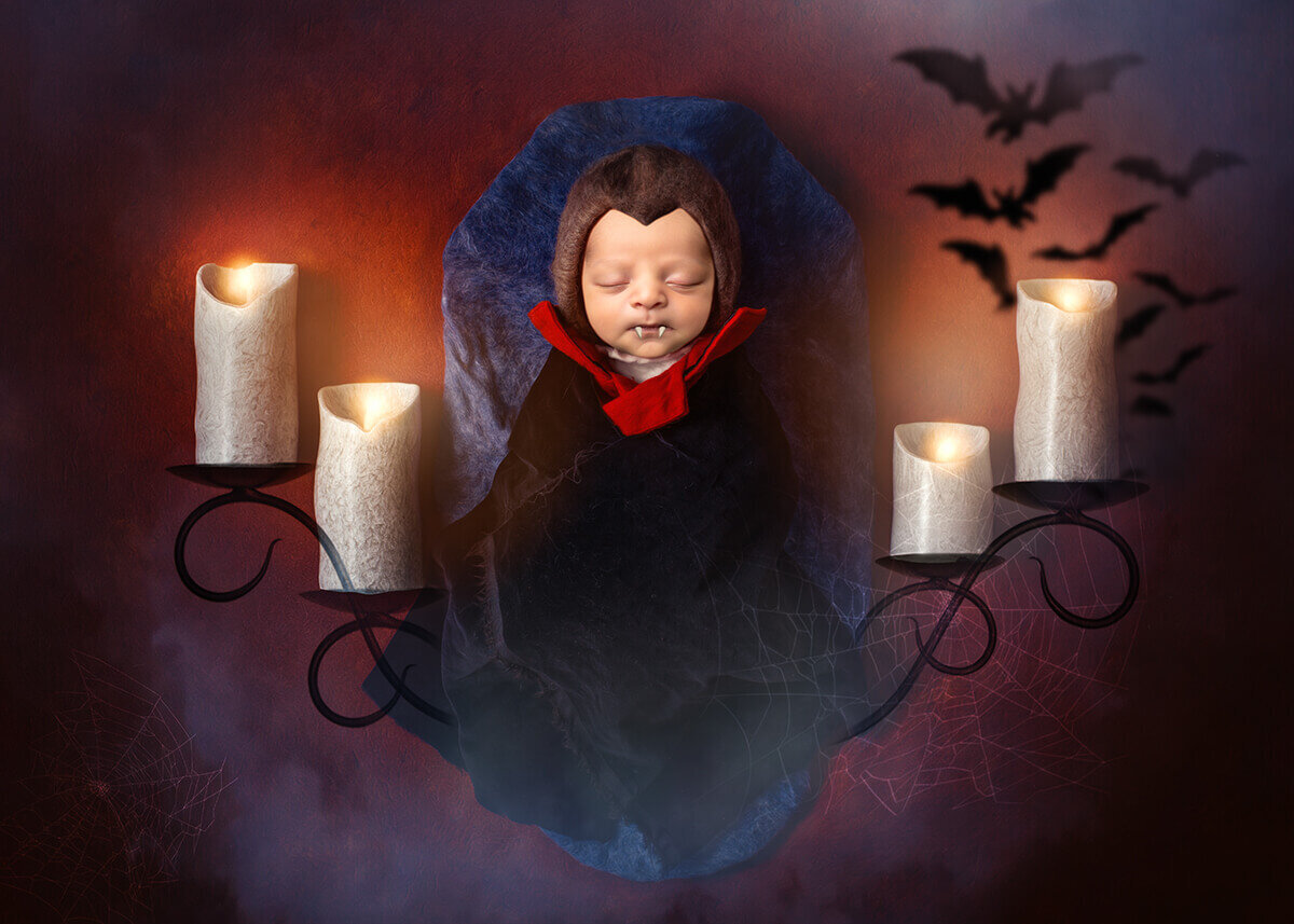 Halloween Newborn Dracula