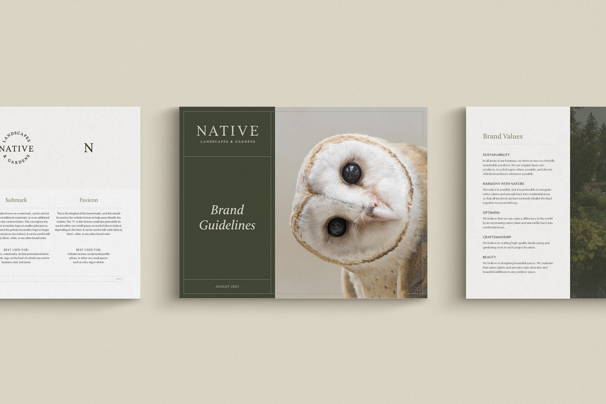 Landscaping company brand guidelines