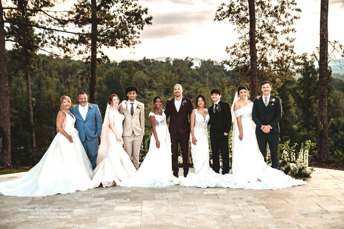Blue Ridge Mountain wedding venue scenery