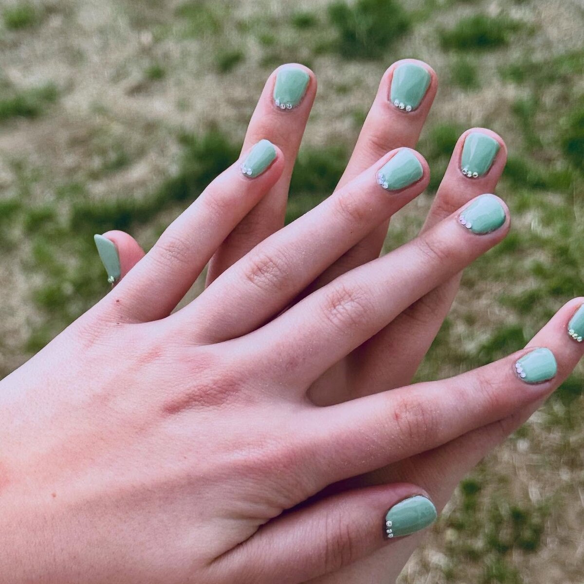 The Nail Sociey Gel Nails Light Blue