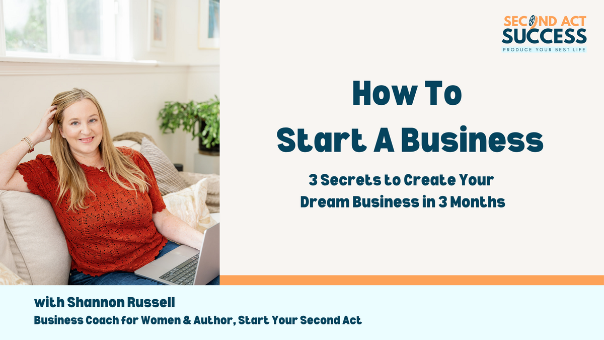 How To Start A Business with business coach Shannon Russell. Free training to start your business.