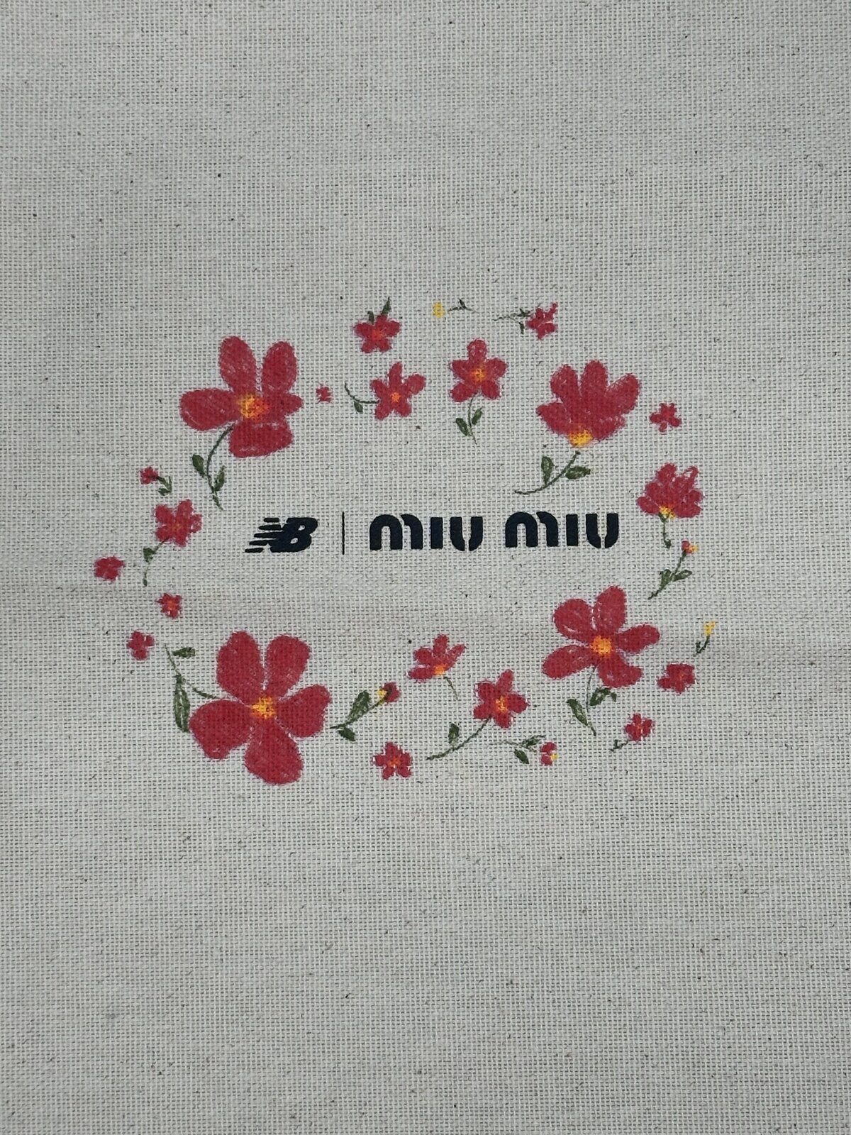 In store live event: hand-painted custom shoe bags for Miu Miu x New Balance by Toronto artist Jenny Zhang