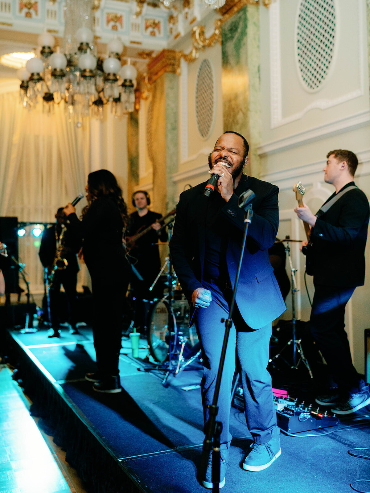 Wedding band in action