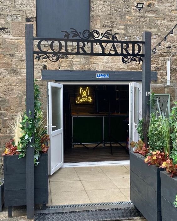 External Signage for Courtyard