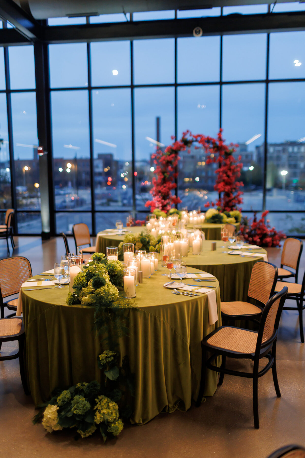 bold color block wedding gather at deer district milwaukee -53