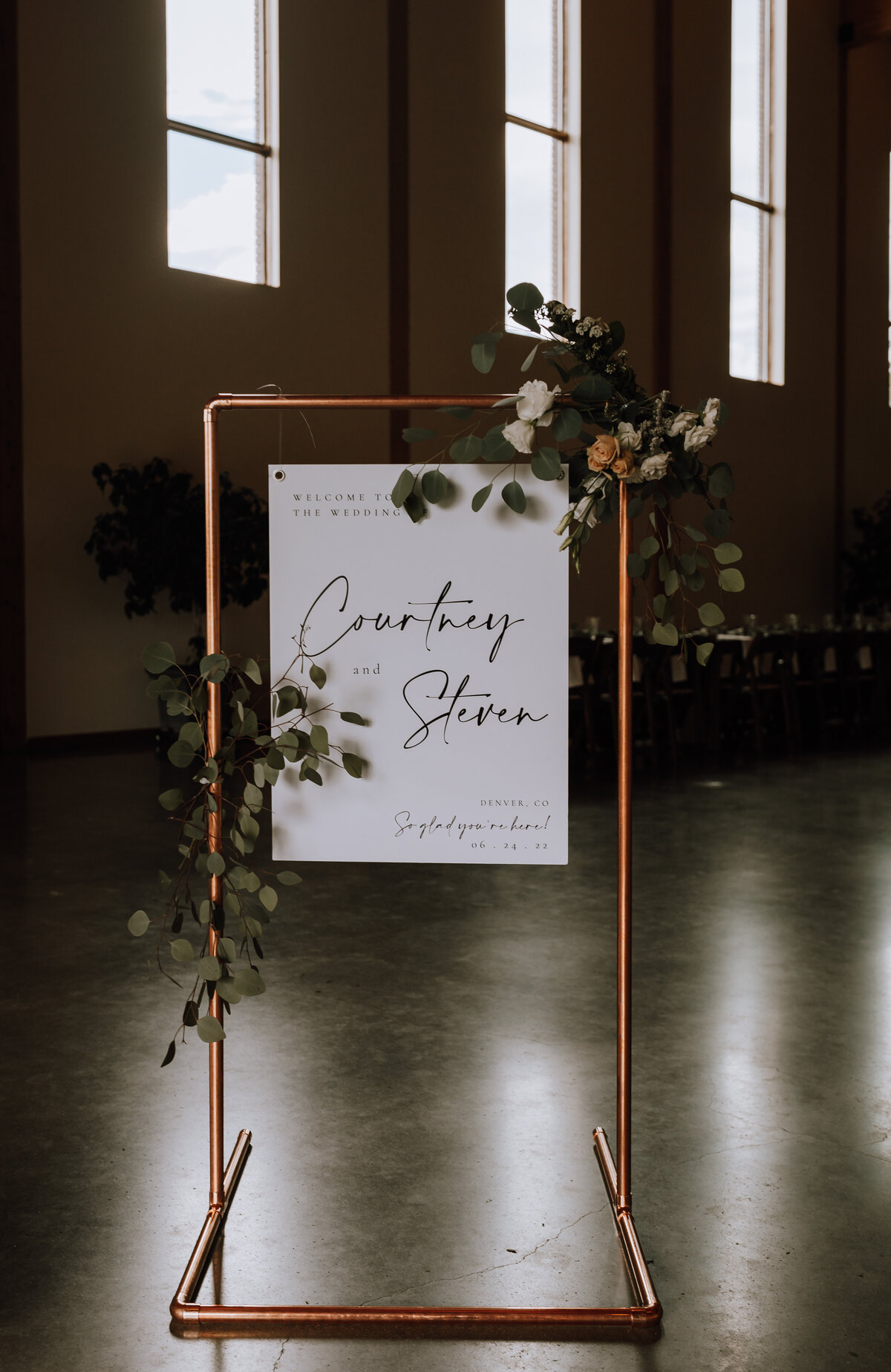 wedding detail sign