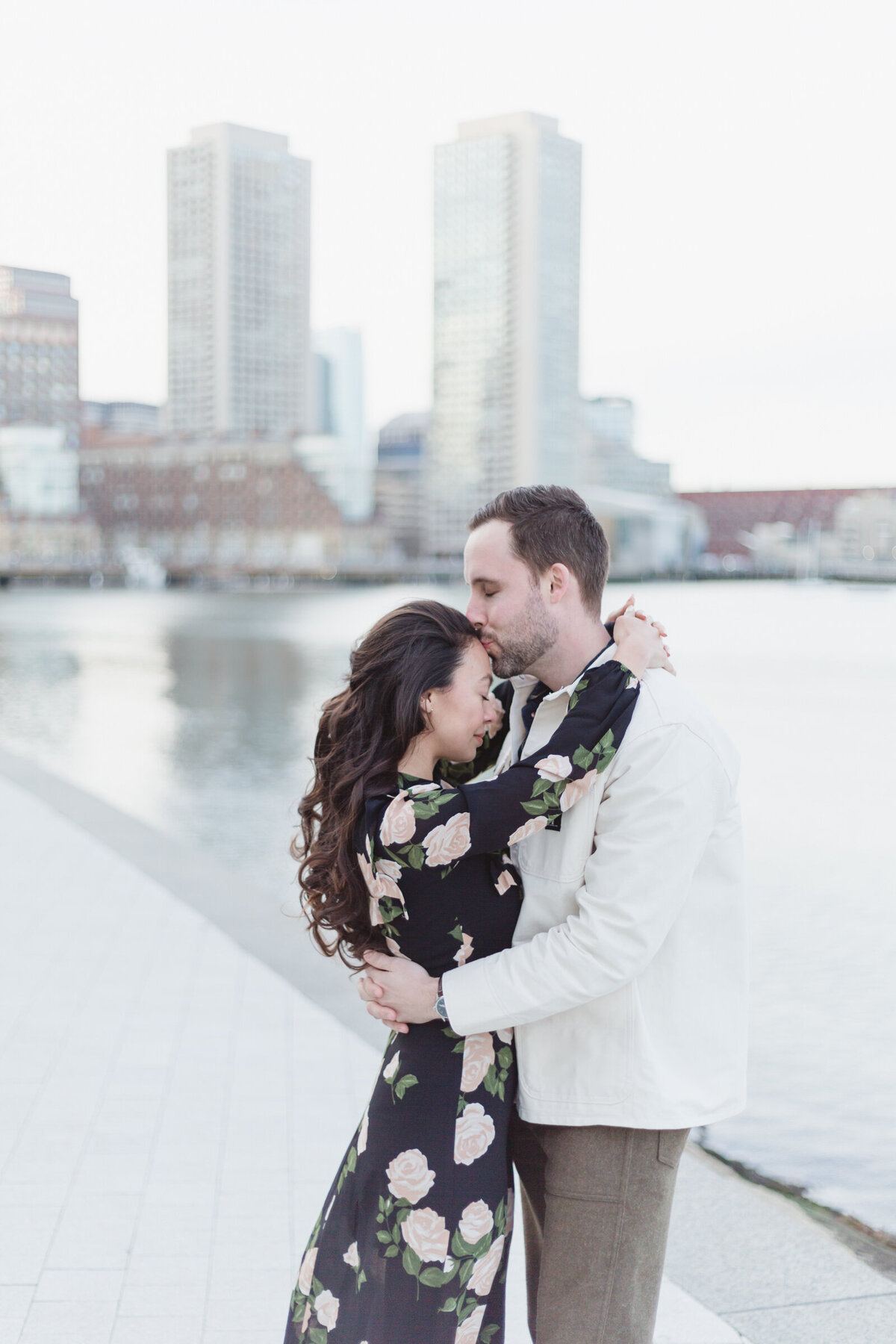 Boston Harbor engagement shoot