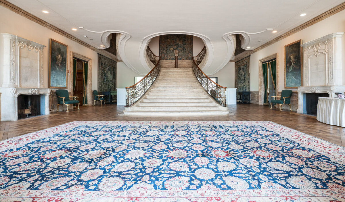 princeton new jersey european luxury wedding venue jasna polana grand staircase entrance
