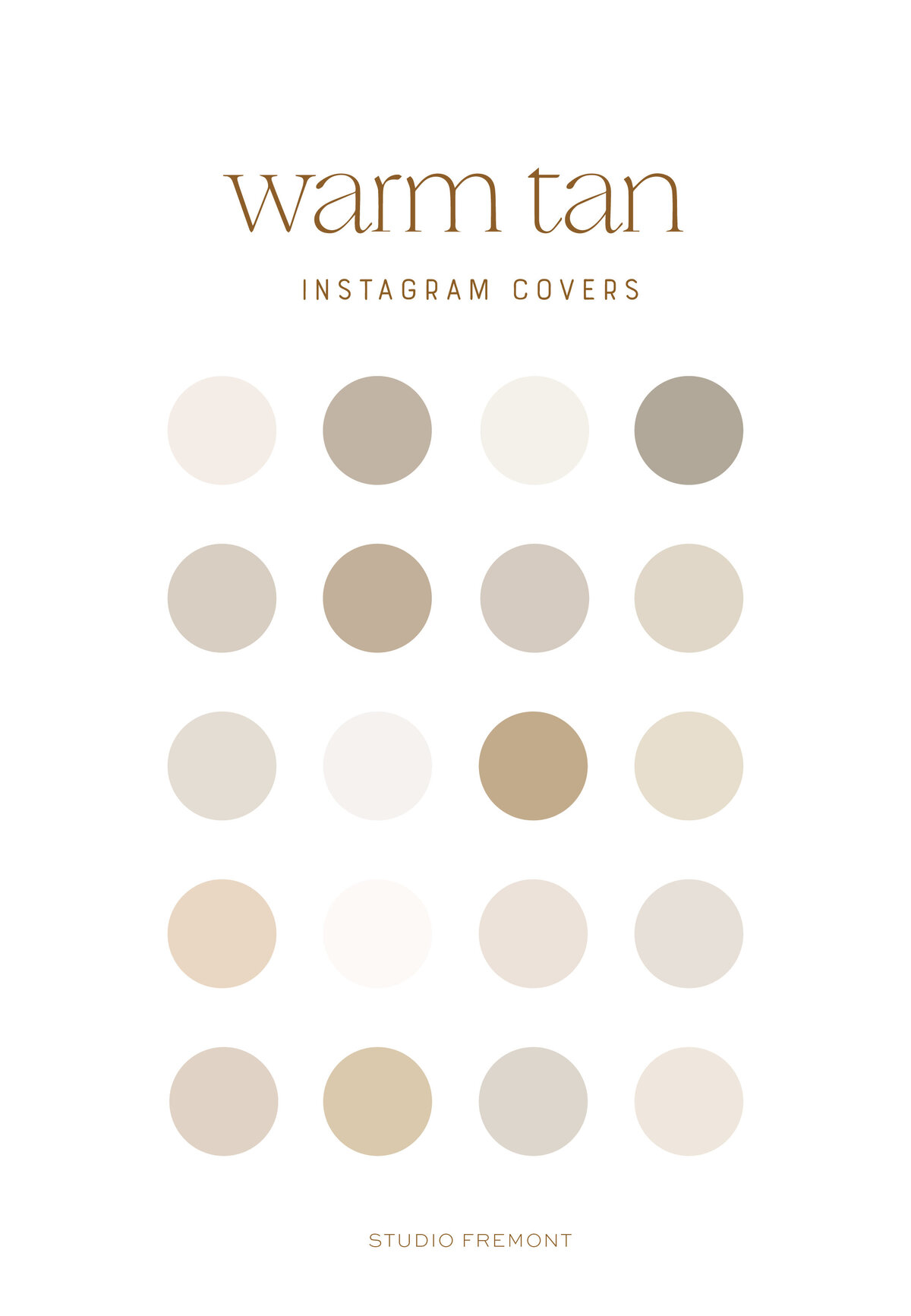 Warm Tan Neutral Instagram Highlight Covers