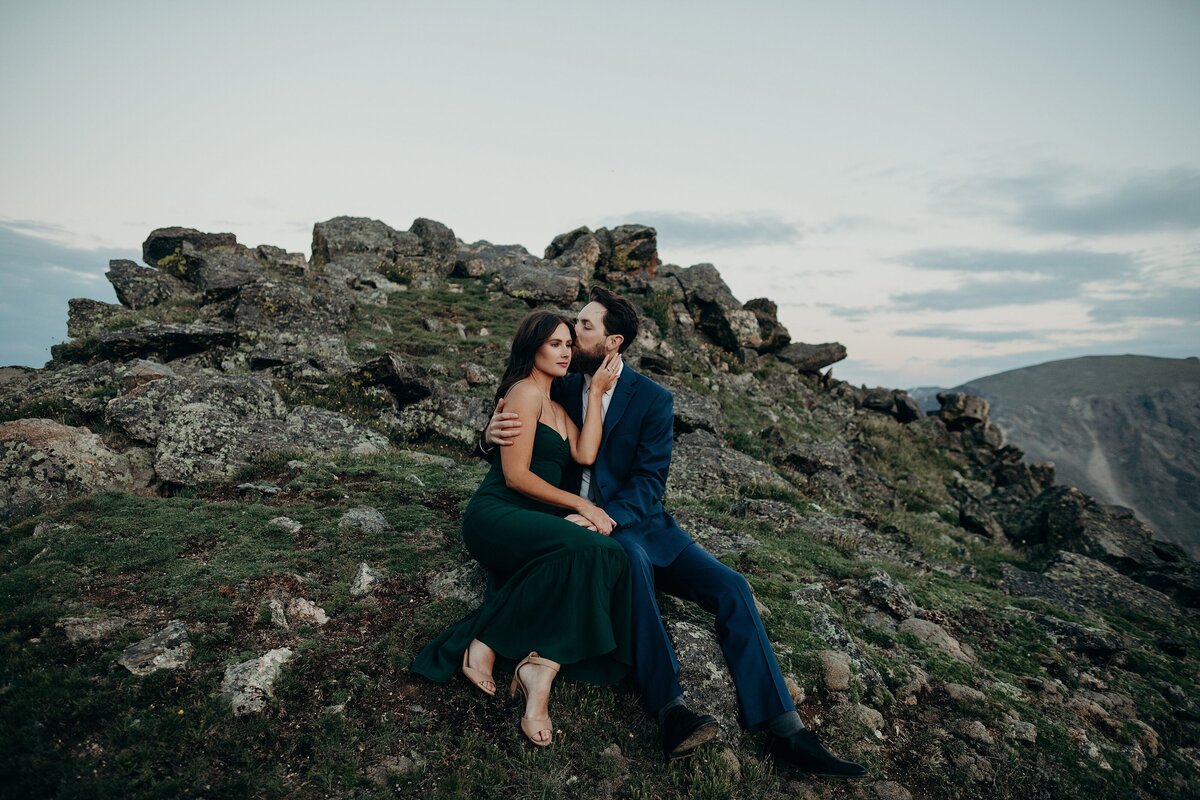 Colorado mountain engagement photos