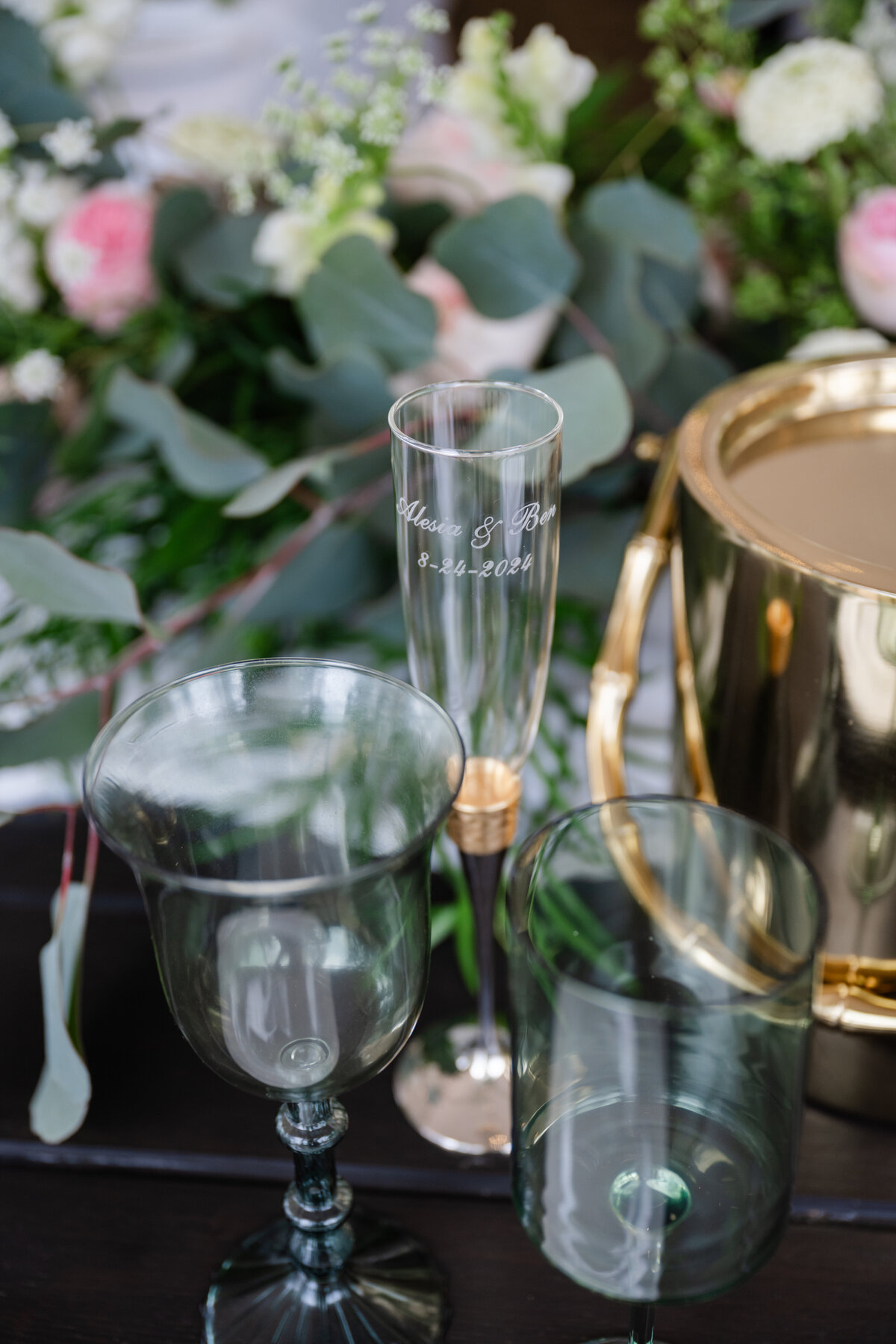 wedding reception place setting