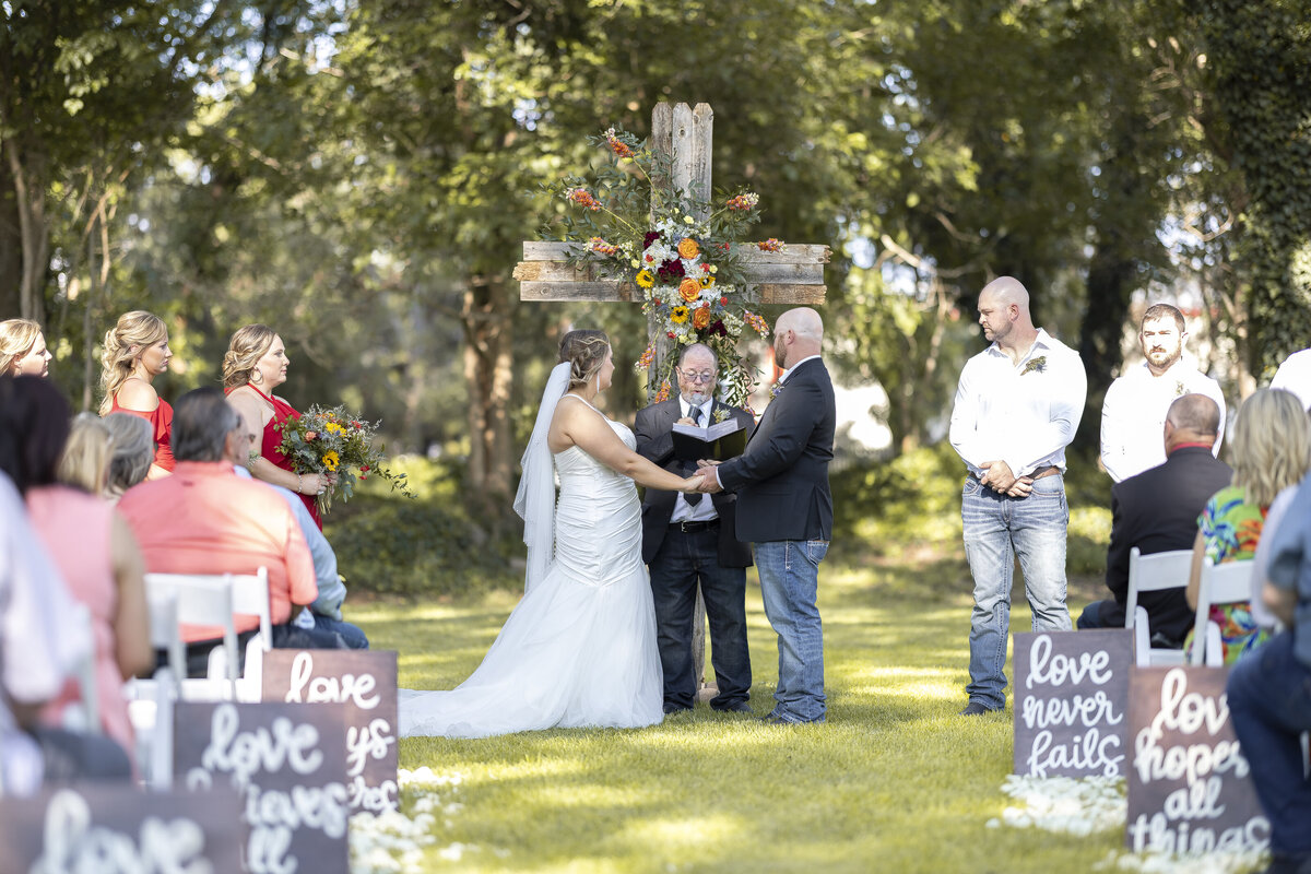 Luxury wedding centerpiece with candles