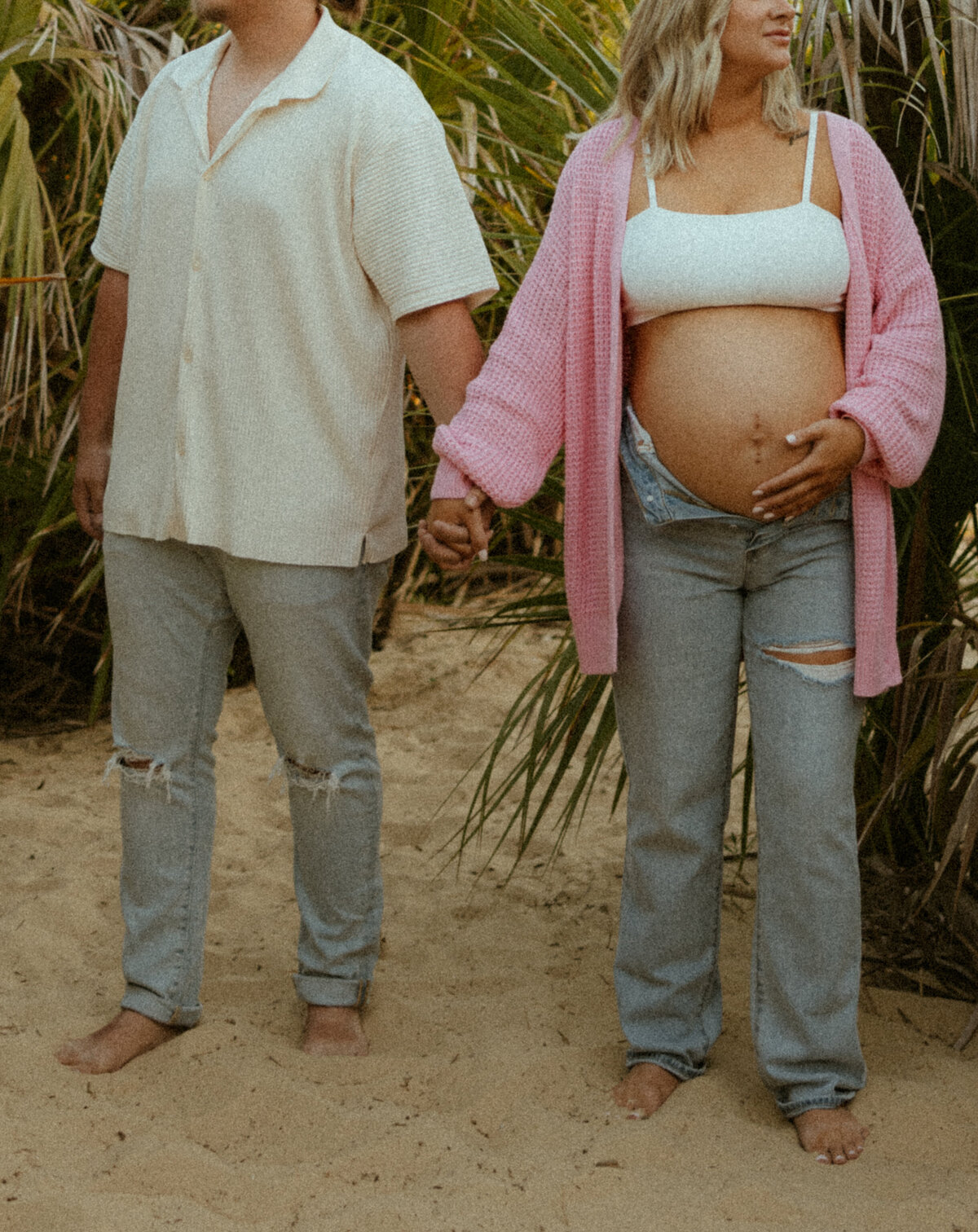 30a family holding hand