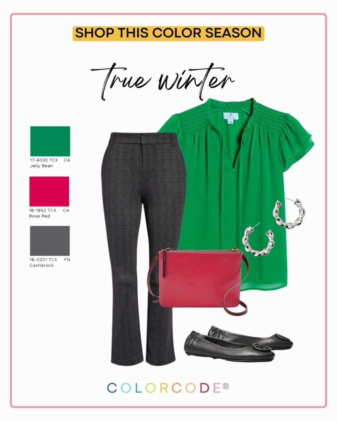 SHOP THIS LOOK - True january - seasonal color analysis COLORCODE