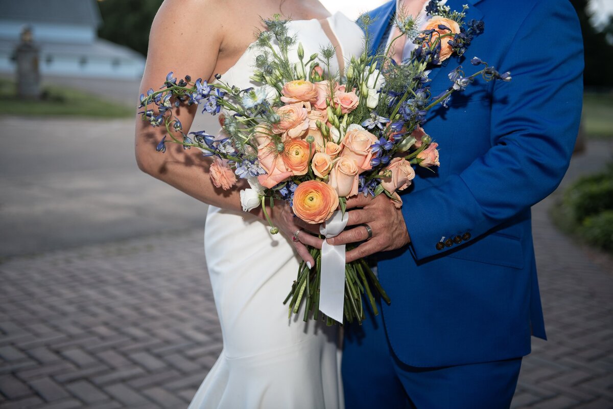 Candid bride laughing during preparation