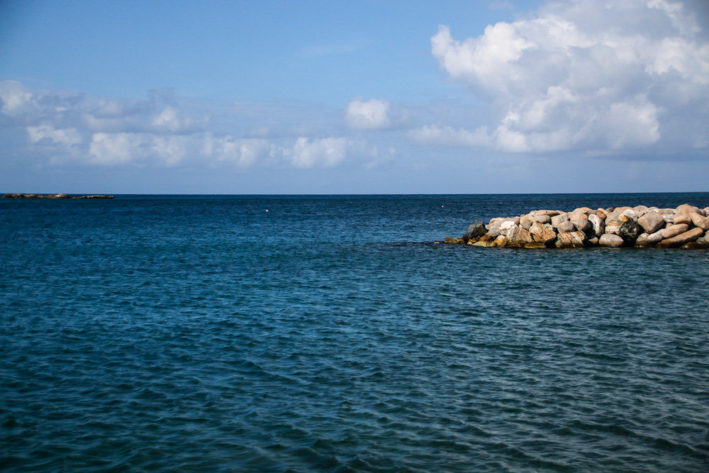 Beautiful  clear blues waters of St Maarten