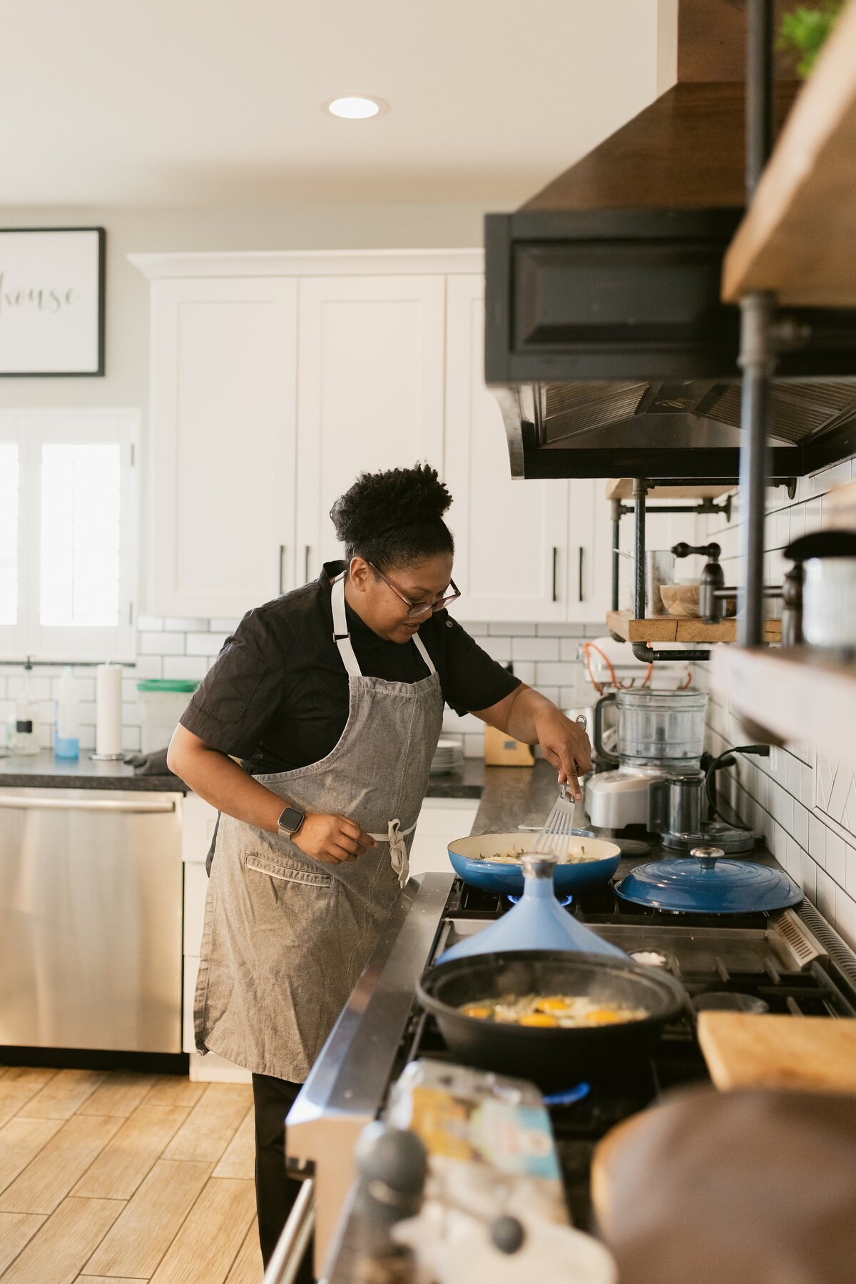 private chef cooks for wellness retreat