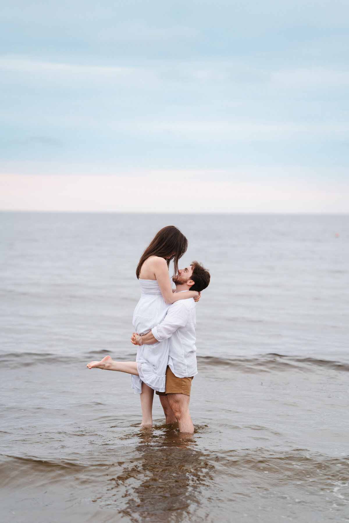 Rockport, MA summer engagement photos