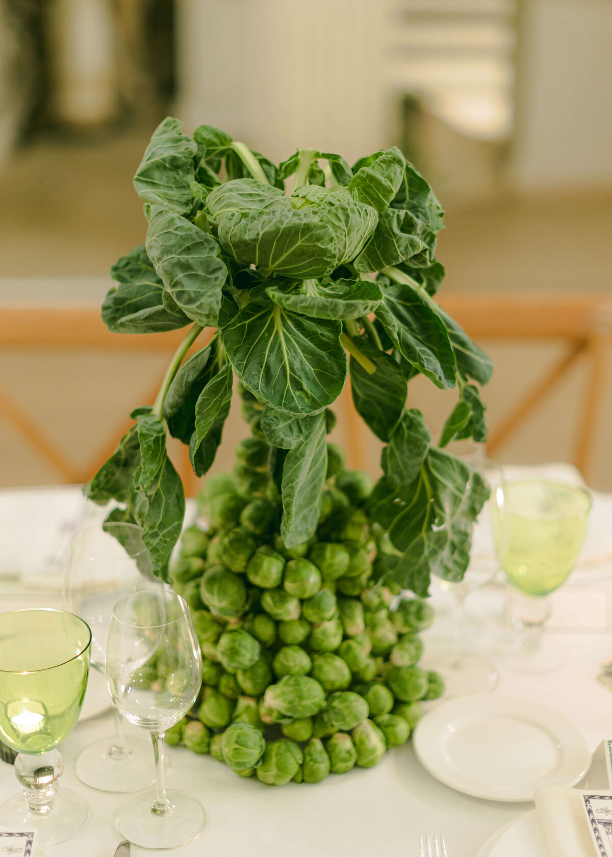 chloe-lowe-wedding-euridge-manor-ballroom-vegetable-sculpture