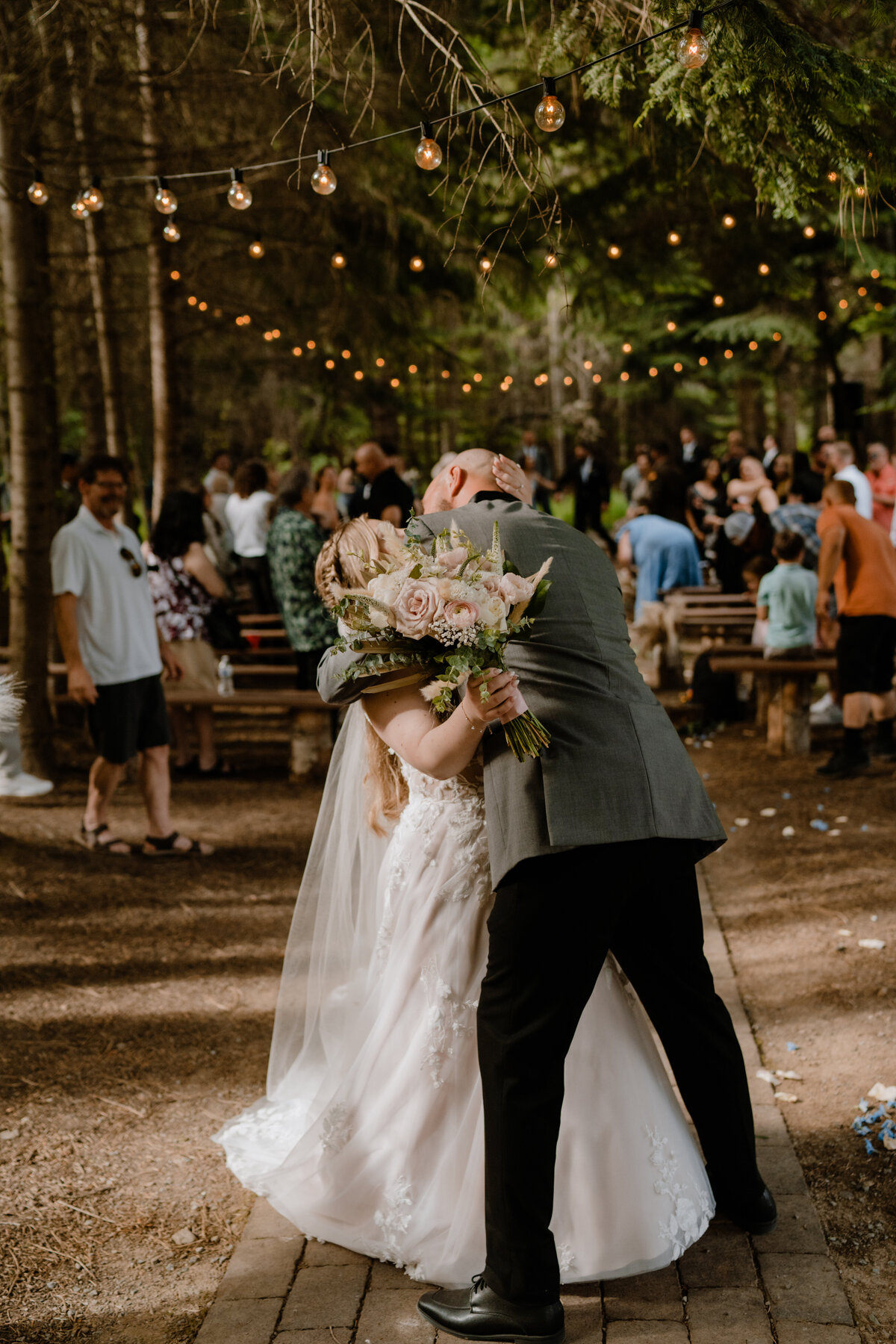 An intimate outdoor wedding and elopement in Spokane, Washington, surrounded by breathtaking scenery and natural beauty.