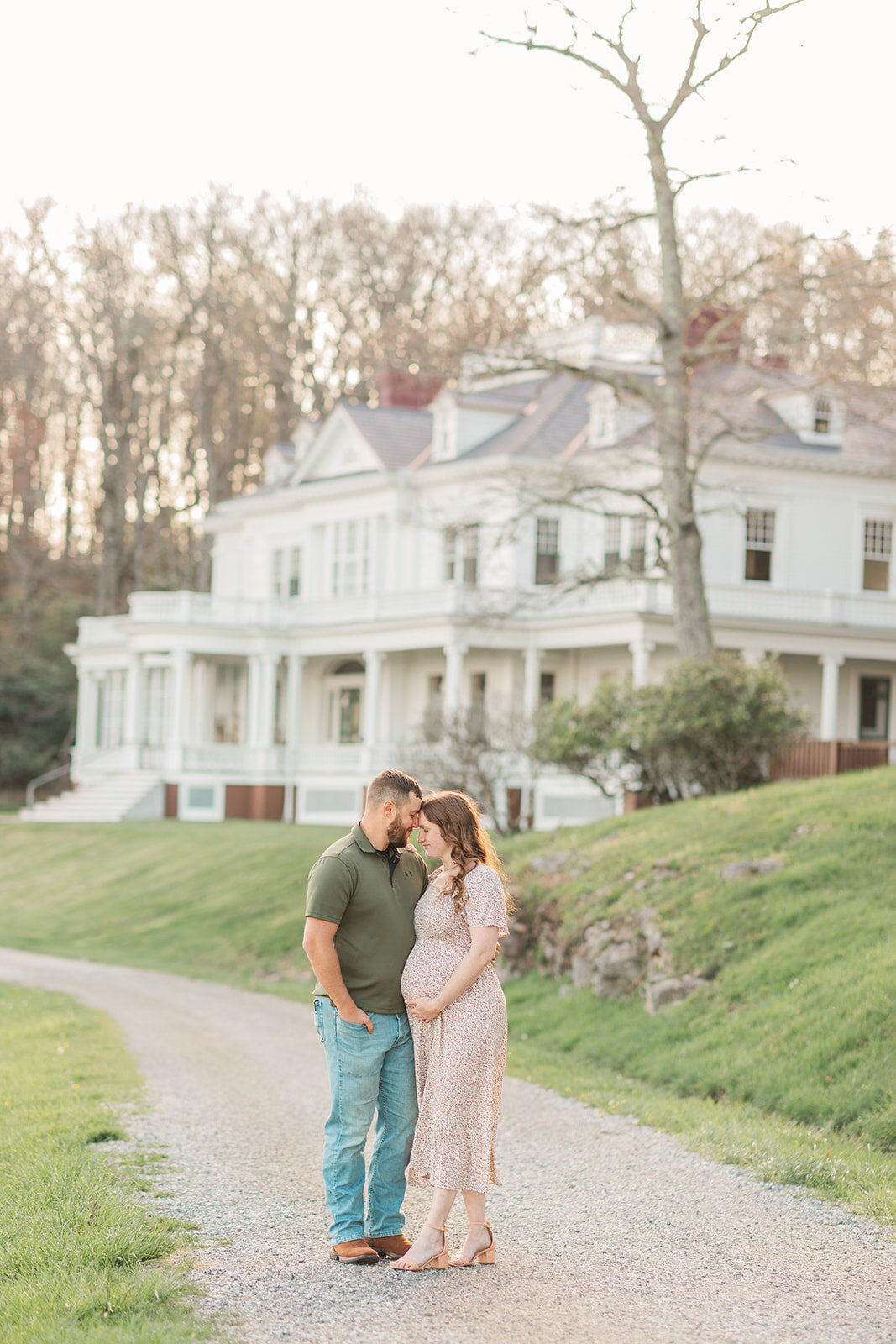 Outdoor spring maternity session in Boone NC