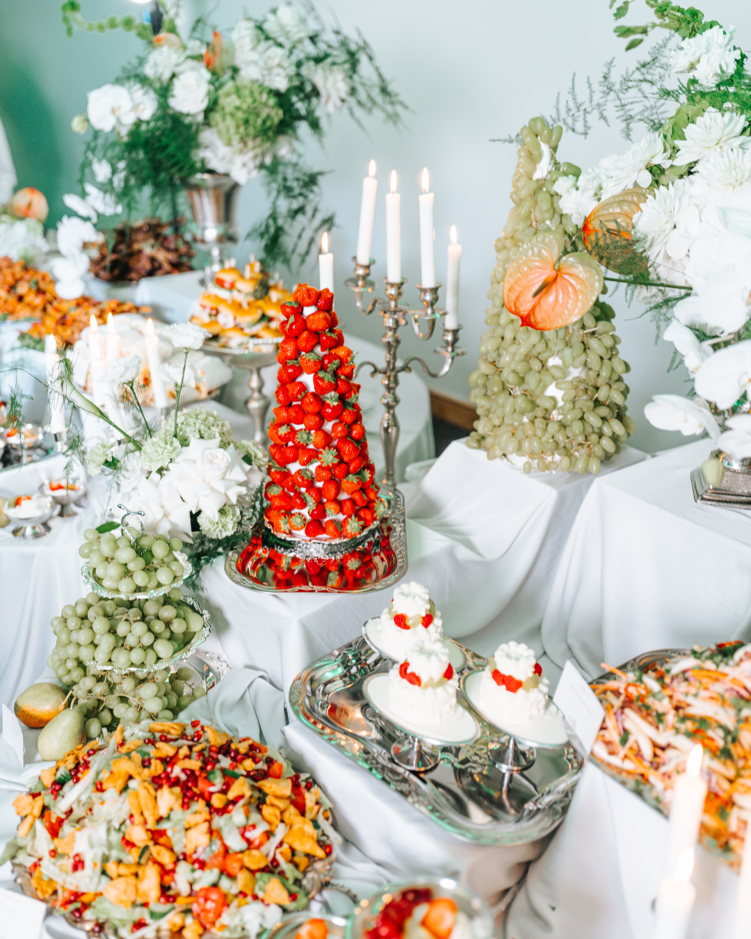 Event food styling and catering setup in London by Nouré & Co