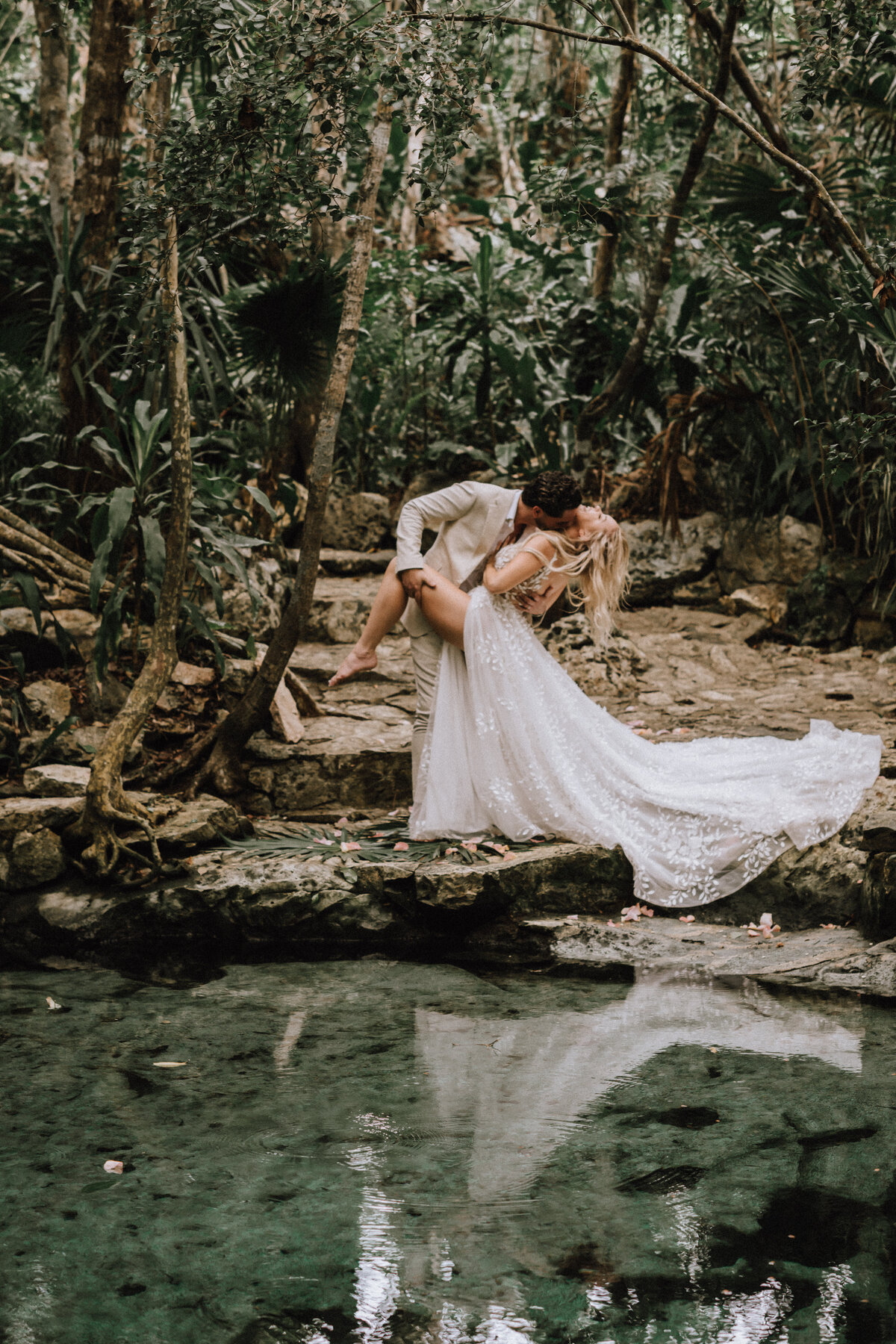 Mayan Wedding Ceremony at a Cenote in Tulum