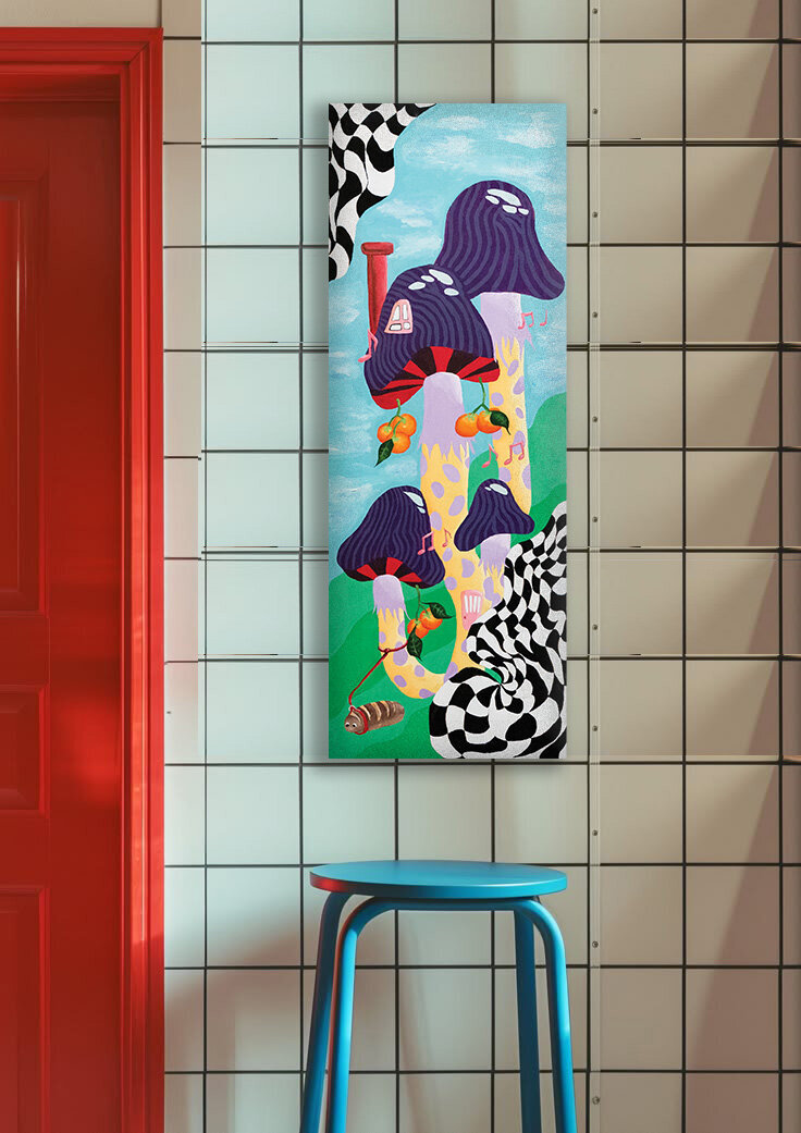 mushroom dreams tiled bg