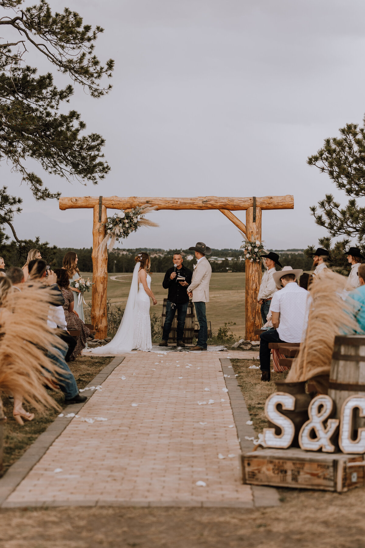ceremony at younger ranch