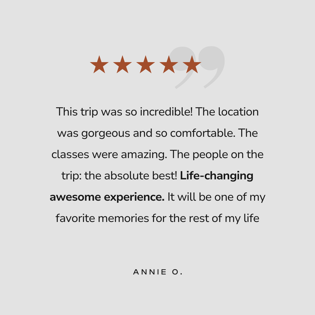 Retreat Testimonials 3