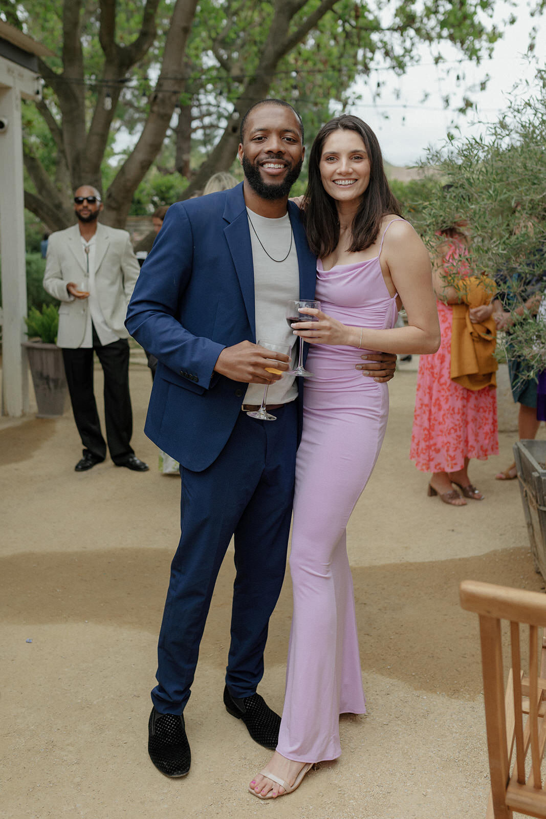 Retro motel chic wedding ceremony at Bodega Los Alamos - 80