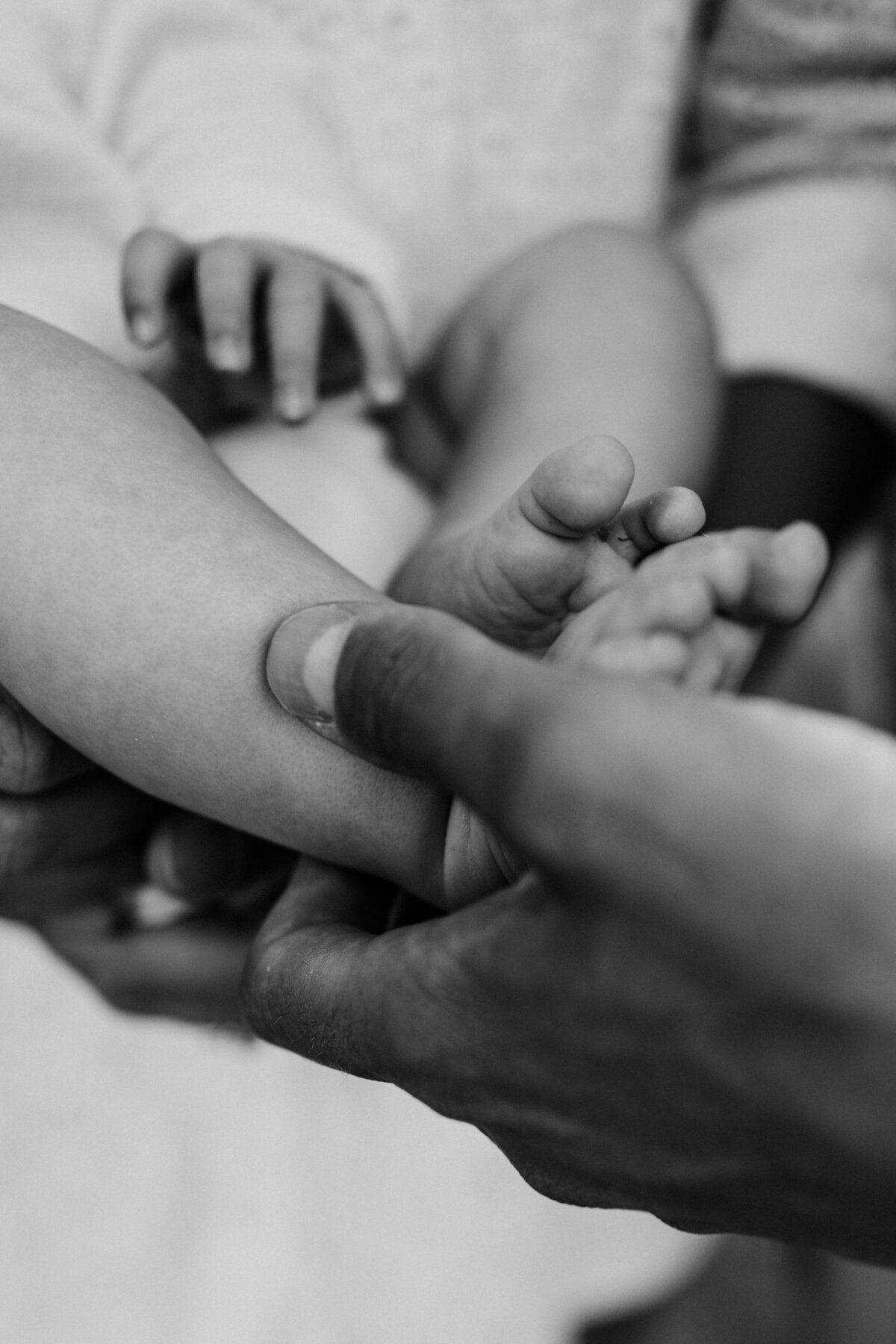 Detail baby voetjes 