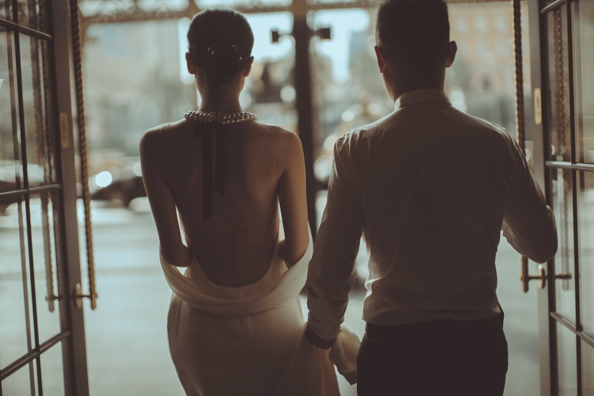 Pre-wedding photoshoot. The Londoner, Macau. Reem Acra - Breakfast at Tiffany’s.
