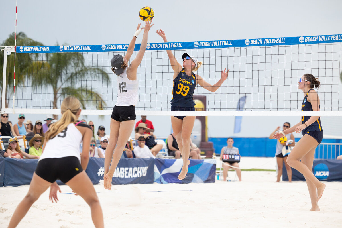NCAA College National Sand Volleyball Championships in Gulf Shores, AL 2024.
