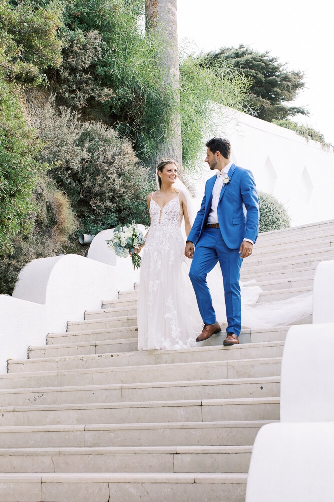 Villa wedding in Rhodes Greece with chandelier installations  (52)
