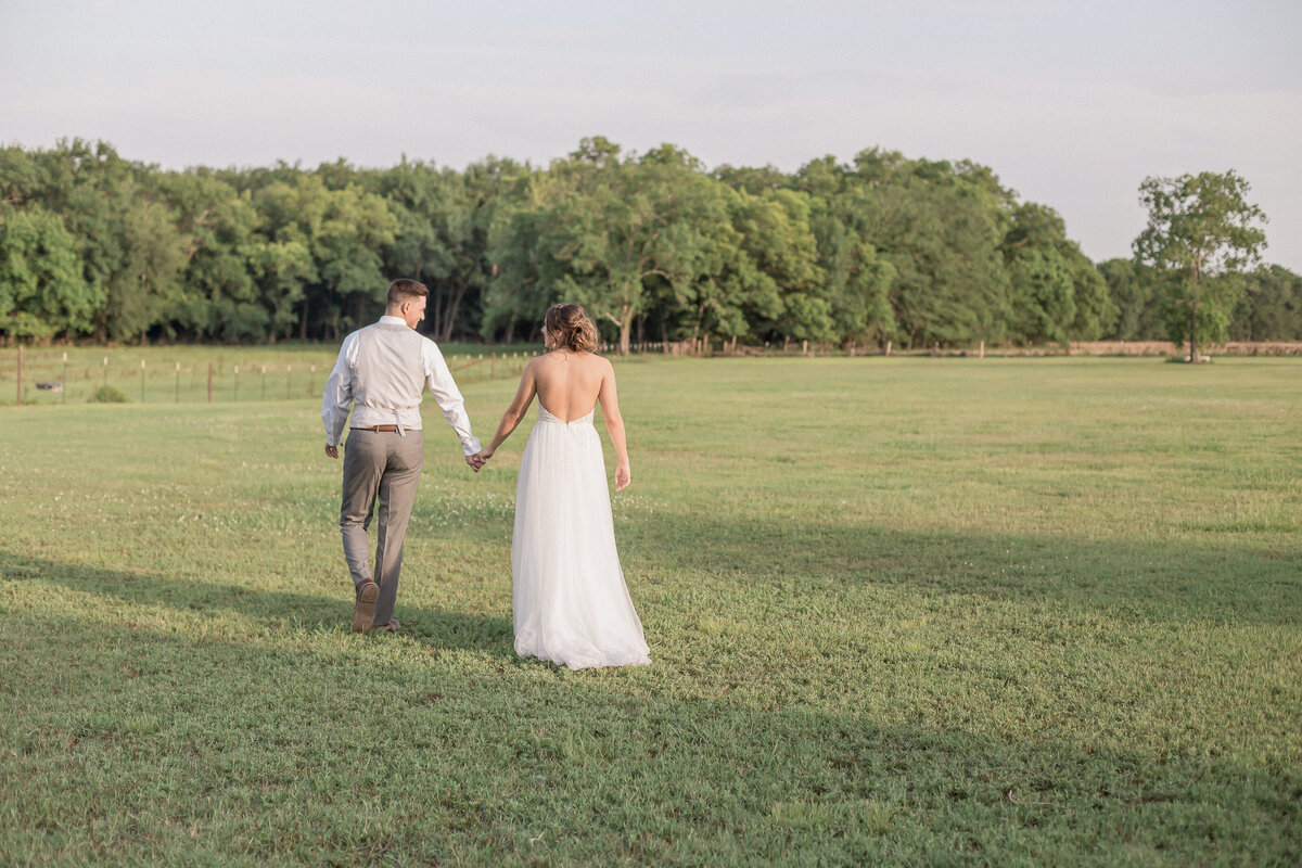 The bride and groom at a romantic location near  Hillside Vineyard in Laporte, Colorado