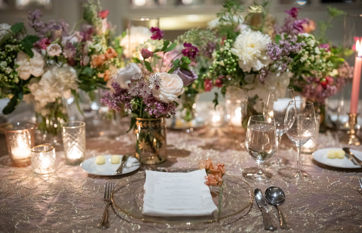 Wedding reception at The Adolphus Hotel, planning by Julian Leaver Events