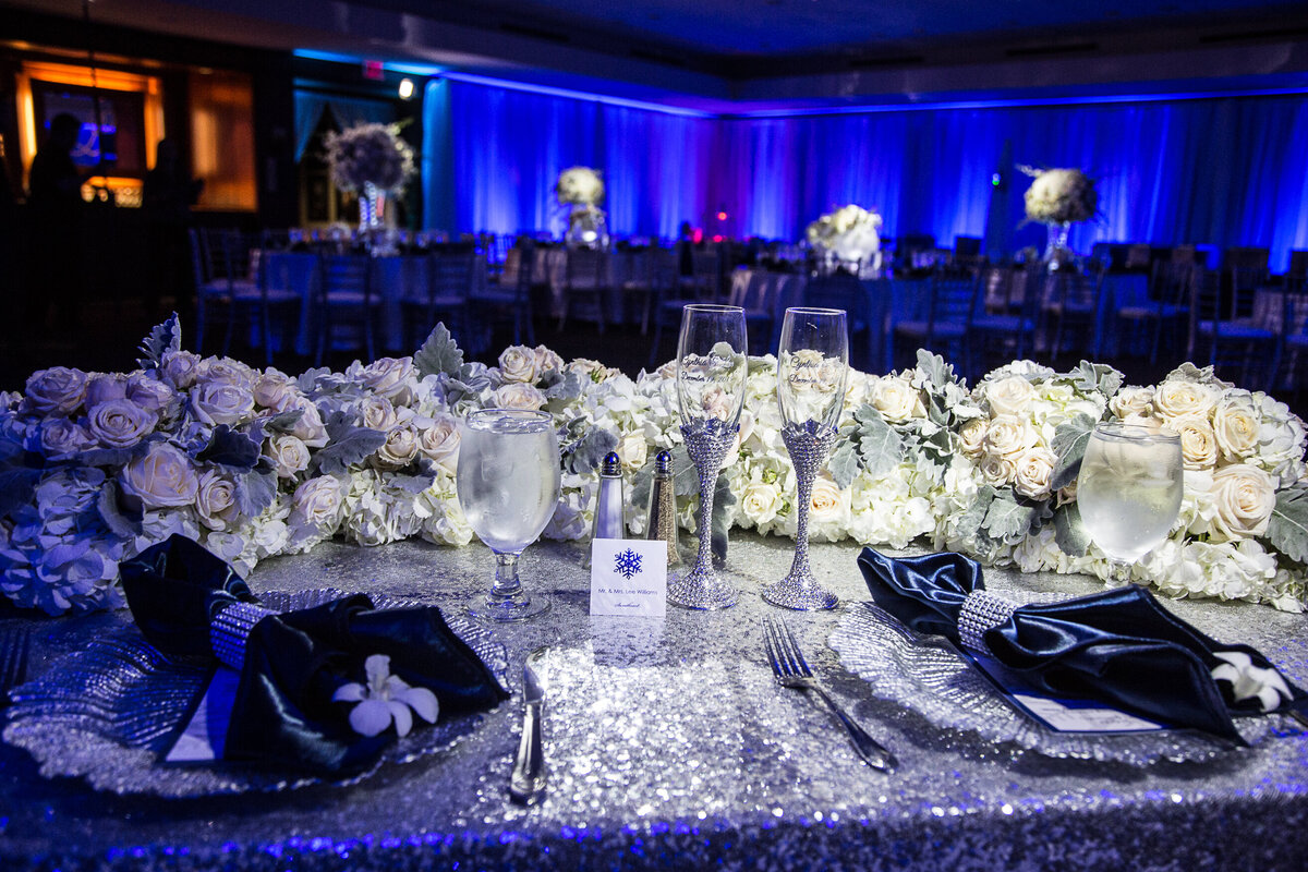 26 - University of Tampa Wedding Sweetheart Table - Tampa Bay Wedding Planner