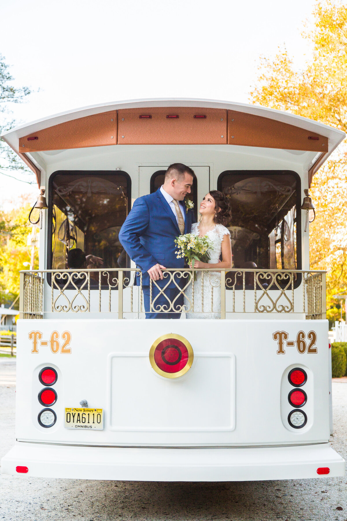 Cape May Wedding Trolley by Florida wedding photographer Michelle Coombs