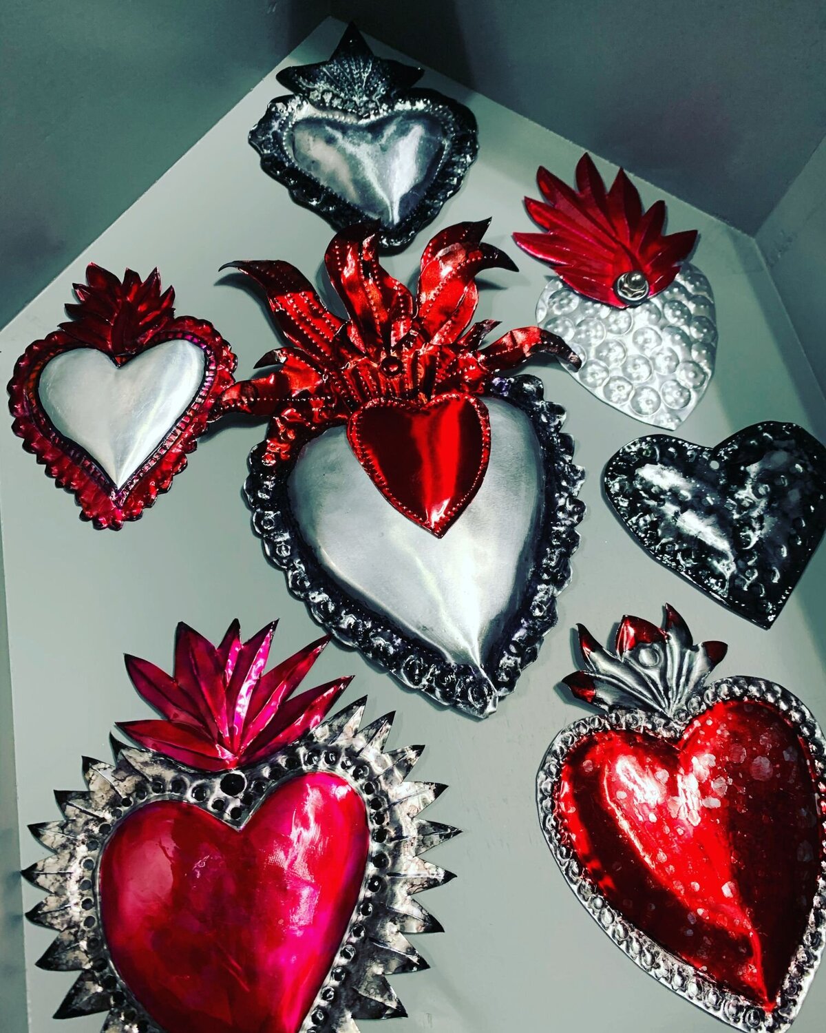 Heart shaped metal works