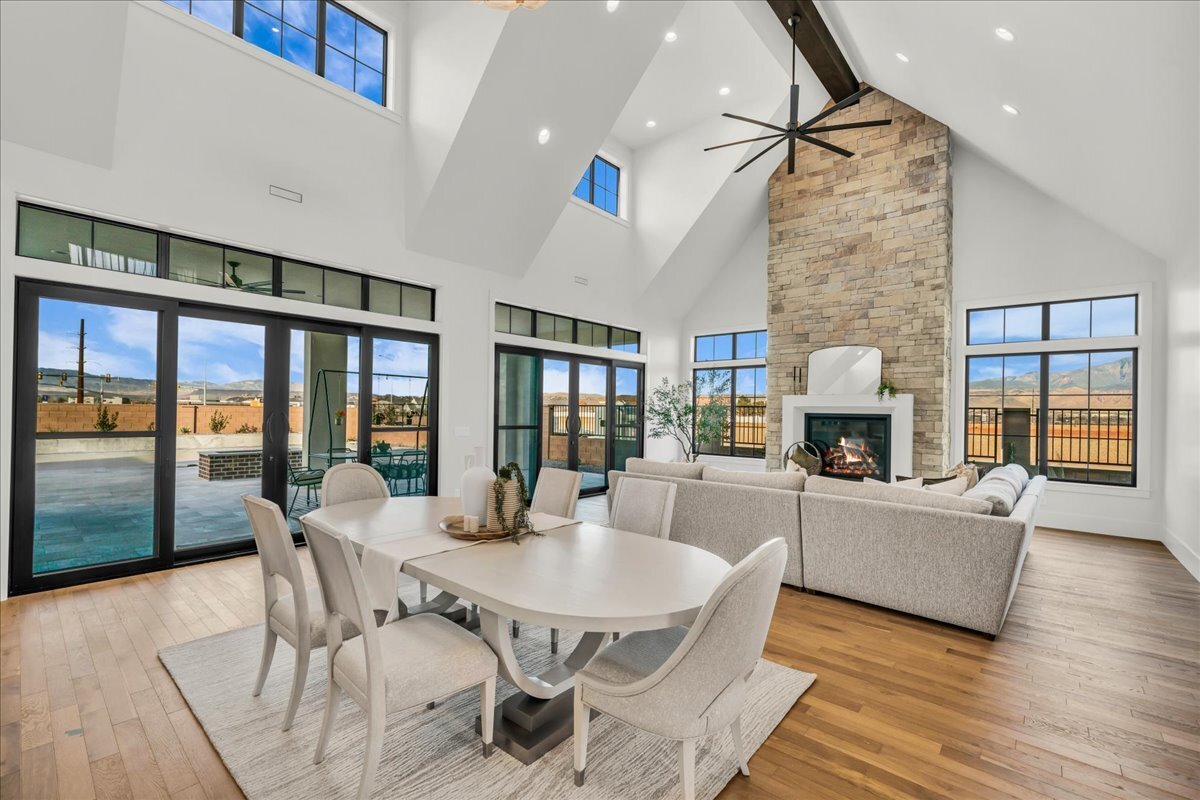 Red Cliffs Temple Lane Dining and Living Spaces