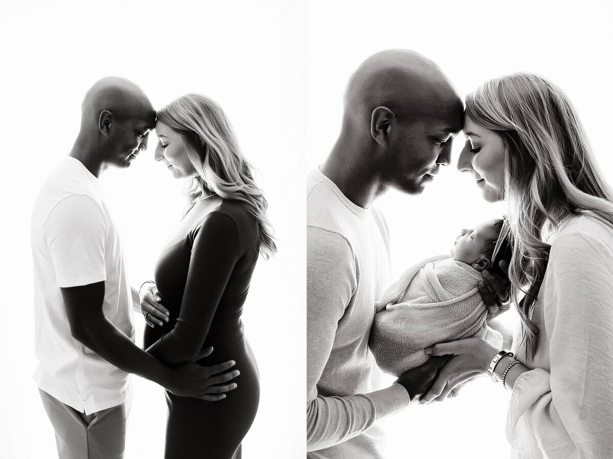 Maternity and Newborn Black and White Profile Picture